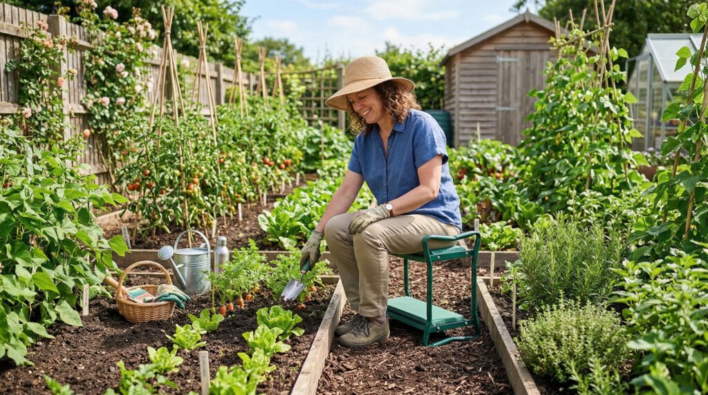 garden kneeler and seat for comfort while gardening