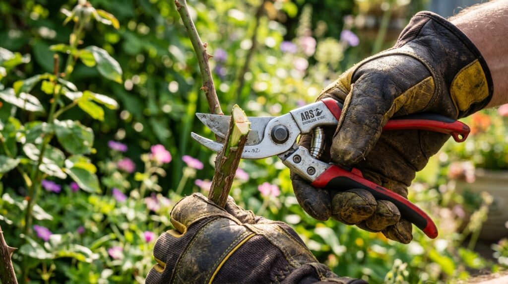 best pruning shears for gardeners in use cutting plants